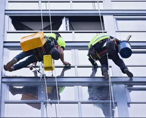 Rope Access Cleaning - High Rise Buildings Queensland